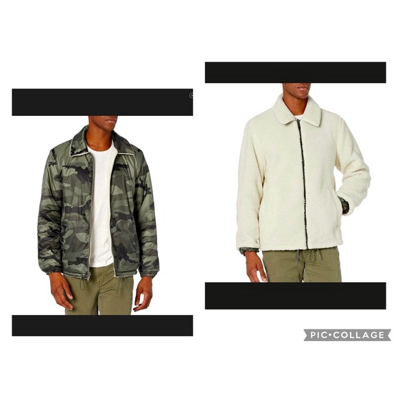 UGG NWT Camouflage Mace Reversible Sherpa Jacket Men Various - Picture 15 of 16